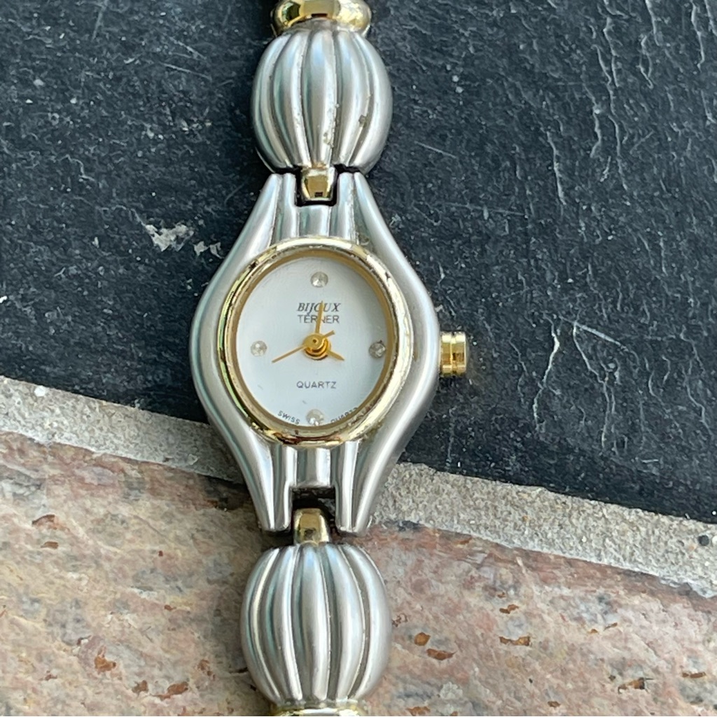 Bijoux Terner Silver And Gold Womens Quartz Watch 35$